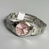 卡西欧女士学生碎碎冰指针石英粉色小表盘女表LTP 1241D