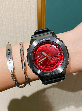 卡西欧G-SHOCK金属八角农家橡树防水手表GM-2100B/N-1A/2A/3A/4A