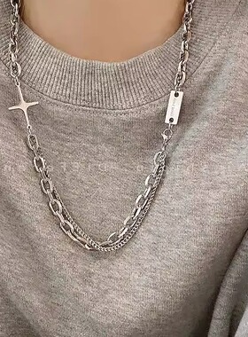 Bli男士粗项链男生潮ins嘻哈欧美