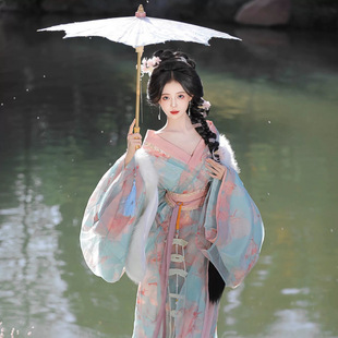 海棠依旧战国袍新款古装直裾交领长衫古风绝美全套汉服女