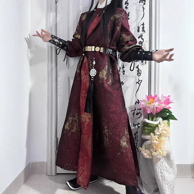 原创汉服男女同款2025新款唐制圆领袍穿搭中衣护腕腰带中国风