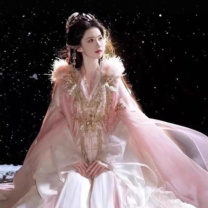 汉服女唐制齐胸儒裙日常超仙气金粉霓裳重工刺绣大袖仙侠风武侠