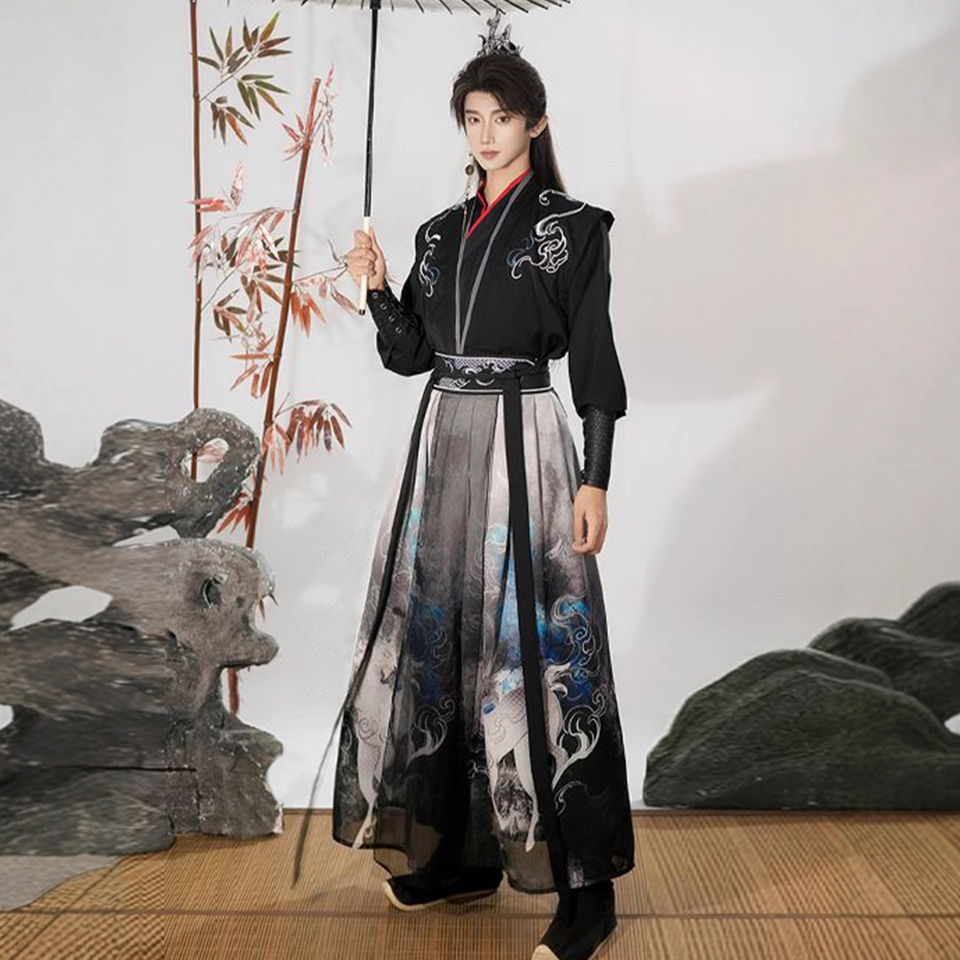 原创宋制汉服男装2025新款酷飒交领绣花仙侠帅气飘逸国风日常套装