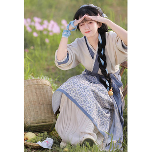 宋制汉服女装成人小个子古装改良汉元素古风田园日常平民种田