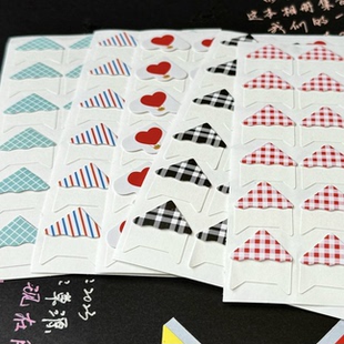 角贴 照片角贴固定贴相册相片手工diy海报边角贴拍立得三角贴四角