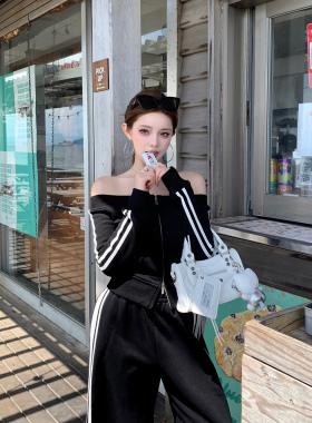 现货【三杠idol私服】“weekend风”410g“精梳棉纱线”卫裤/上衣
