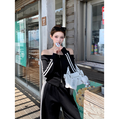 现货【三杠idol私服】“weekend风”410g“精梳棉纱线”卫裤/上衣