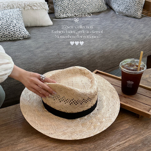 天然剑麻百搭防晒爵士顶草帽 质感满分 现货 轻松get博主感