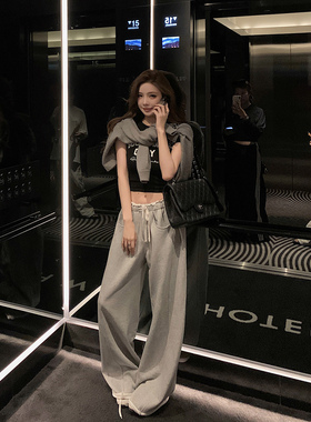 现货【Hailey海莉卫裤】daily舒适区——“恒温版”抽绳长裤/tee