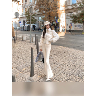 420g加厚加绒微喇长裤 现货 轻职场 ——不透版 厚乳裤