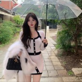 Paris唐顿千金 千金jennifer 实习日记 现货 绵羊毛上衣 半裙