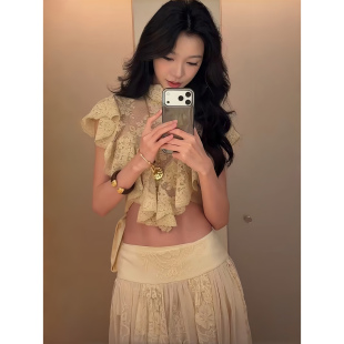 定染盘线骨绣蕾丝上衣&半裙 Zim典藏集 Momoshero 古法弗洛依德
