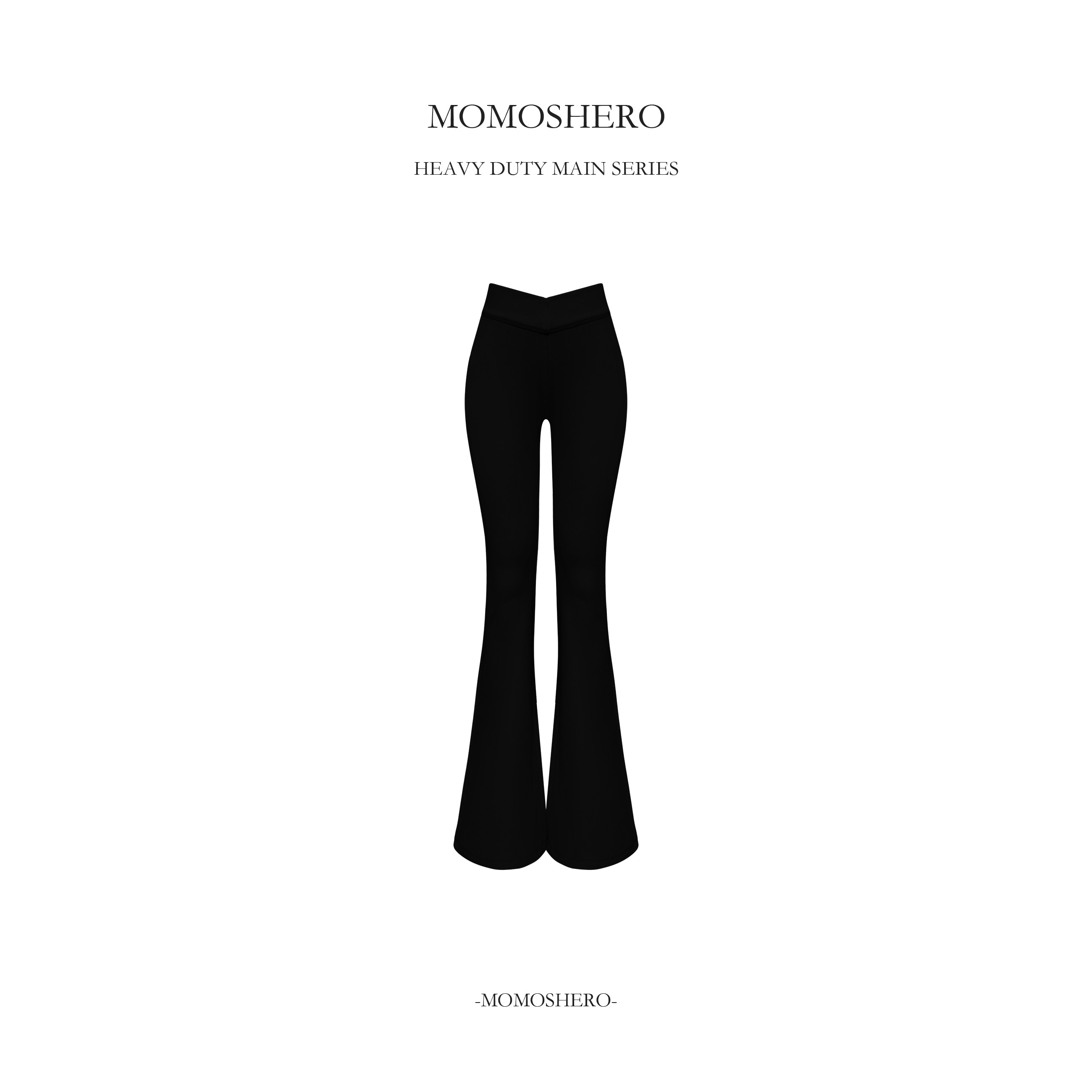 Momoshero【原生"V腰"素颜裤】0压云绒感~420G提臀感一脚蹬微喇裤