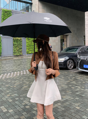 【RL小白裙】入秋博主都在穿的——60%莱赛尔40%亚麻绑带连衣裙