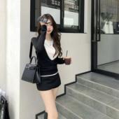 懒懒实穿派 山羊绒混纺长袖 日常舒适调 现货 醋纤 绵羊毛 裙裤