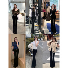 【嫩钱小黑裤】——Office精英版“羽绒一体绒”至黑皮袢微喇叭