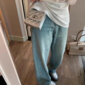 刷银冷萃 私藏品 打破时髦壁垒 流动 星河感擦银牛仔裤