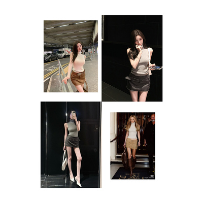 同款【野生Bella】——美剧女主品位的“33山羊绒”高领无袖背心