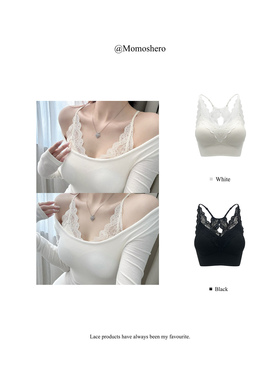 【antique香气少女】——定位蕾丝绣“免穿bra胸垫版”叠穿美背品