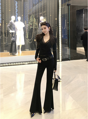 Momoshero【摩根厚尼裤】——”Outfit低奢老钱~“羊毛秋冬微喇裤