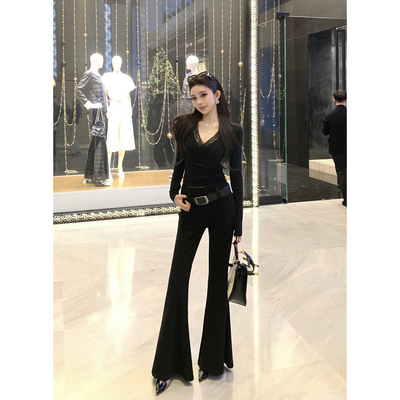 Momoshero【摩根厚尼裤】——”Outfit低奢老钱~“羊毛秋冬微喇裤