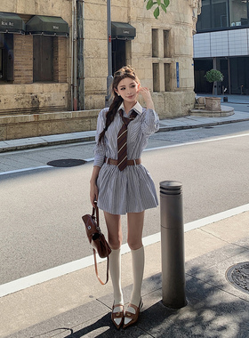 【m1u系伯利兹周刊】——Academy of arts模范生领带&学究衬衫裙