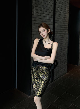 现货【千禧野性】Wild豹纹里的纸醉金迷——“烫金”古早感中半裙
