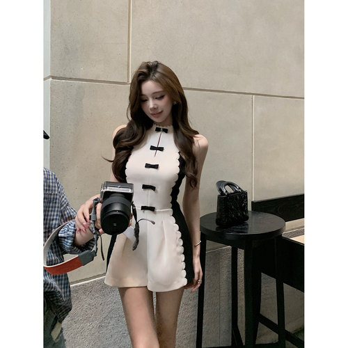 现货【elder sister典藏裤】5号香氛感“手工蝴蝶结”无袖连体裤