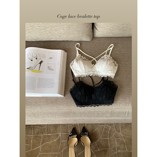 Momoshero【捕梦花蕾】Lace edge浪漫情节~东方美人骨感交叉吊带