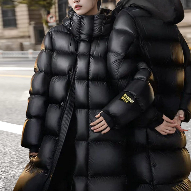 羽绒服女高级感90鹅绒服新款冬季女高充绒量长款加厚