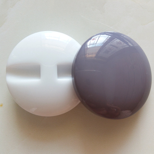 高档树脂扣子白色灰色烟灰色暗眼蘑菇扣羊绒毛呢大衣毛衣衣服纽扣