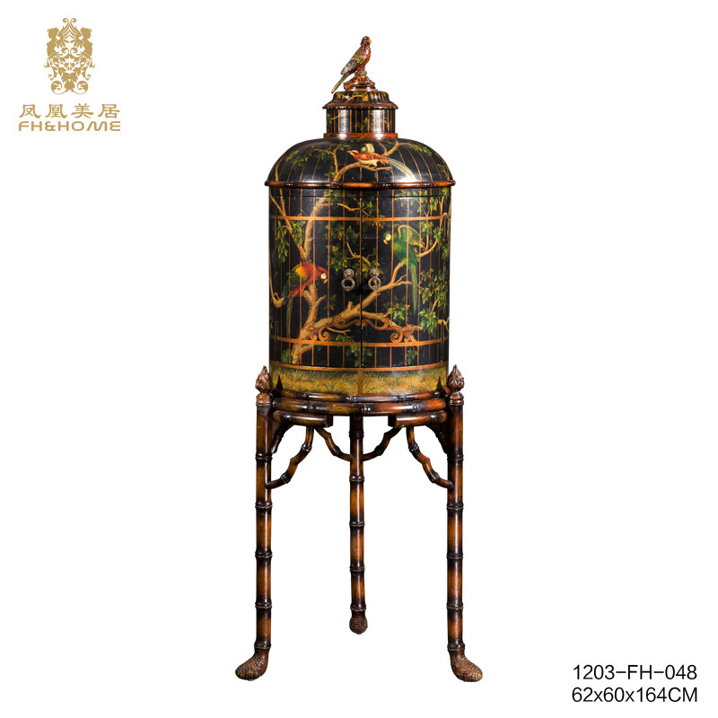 凤凰美居欧式古典复古鸟笼式储物柜三层收奶柜家具3脚装饰柜在类目 住宅家具, 柜类, 其它柜类中 - 来自Buy2taobao.com提供专业的淘宝代购服务