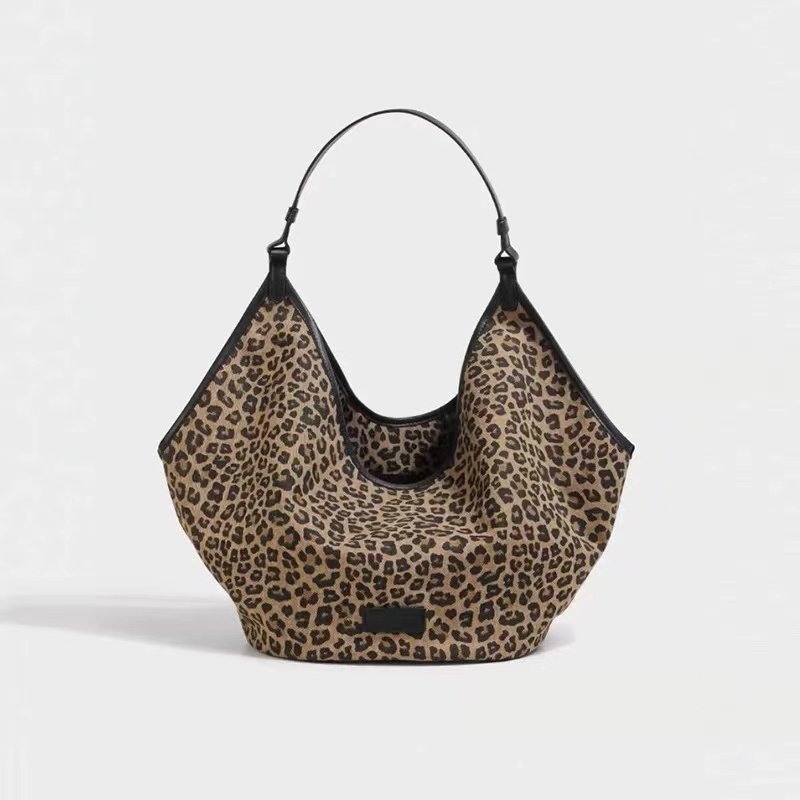 复古豹纹通勤帆布包包女新款包包时尚百搭手提大容量单肩托特包女,箱包皮具/热销女包/男包,通用款女包,淘宝优惠券,粉丝福利购,淘宝优惠卷