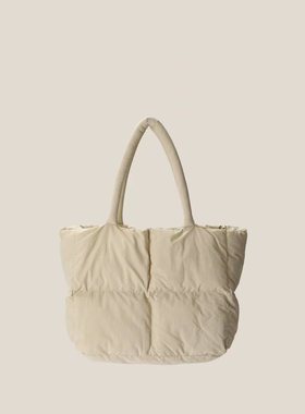 小众设计羽绒包女托特包单肩大容量简通勤质感2025新款秋冬潮女包