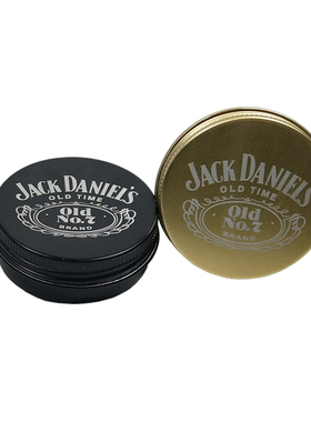 订制各规格小铝盒激光丝印激凸ＬＯＧＯ圆形盒紫草膏分装盒膏霜盒