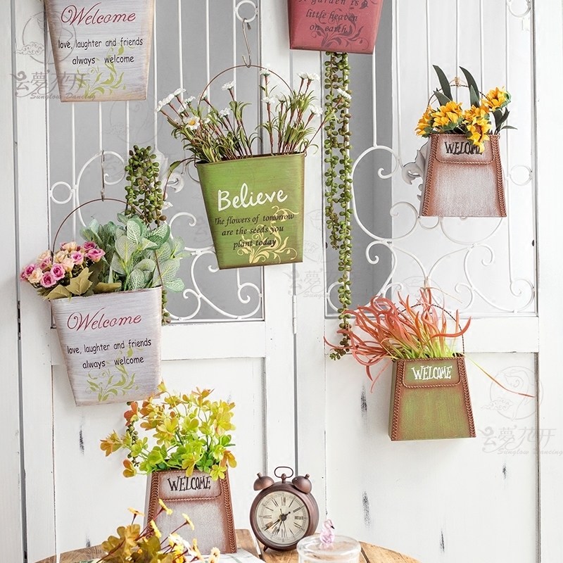 创意墙面装饰客厅床头墙壁挂件免打孔现代简约铁艺壁挂仿真花假花|ruв категории Домашний быт, роспись - от Buy2taobao.com для оказания профессиональной услуги покупки агента Taobao