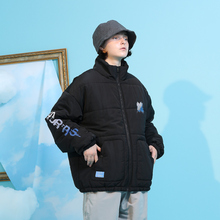 SSURPLUS联名PCMY刷漆小LOGO棉服羽绒棉潮牌加厚宽松男女情侣棉袄