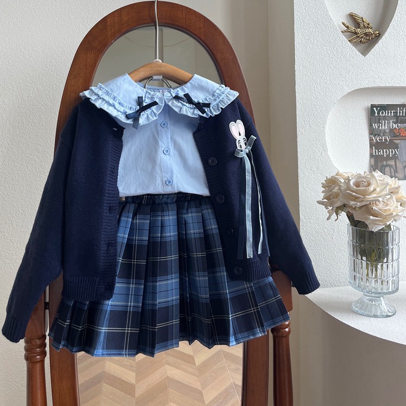 兔子警官衣服儿童裙子2026新款洋气女童朱迪连衣裙女孩春装jk套装