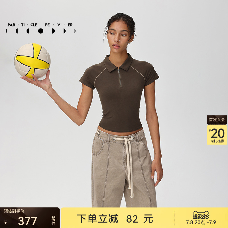 粒子狂热女春夏POLOT恤衫