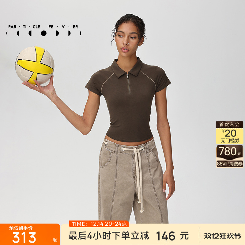 粒子狂热女春夏POLOT恤衫