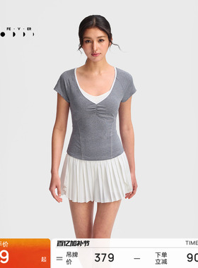 【速干】运动短袖春夏女高弹修身健身瑜伽T恤TP244 | 粒子狂热