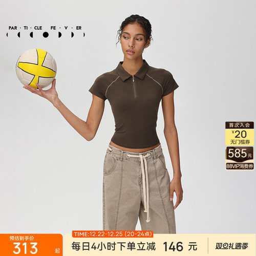 粒子狂热女春夏POLOT恤衫