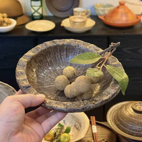 《食野》石纹小菜盘 深口热菜盘 小尺寸 装的多 好收纳