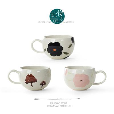 玩物志【手绘花朵蛋杯]