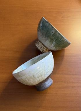 《蔓心》 高脚奶绿色米饭碗