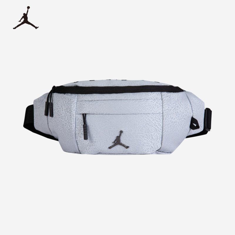 nike耐克jordan腰包AJ儿童单肩背包新款成人户外运动斜跨包