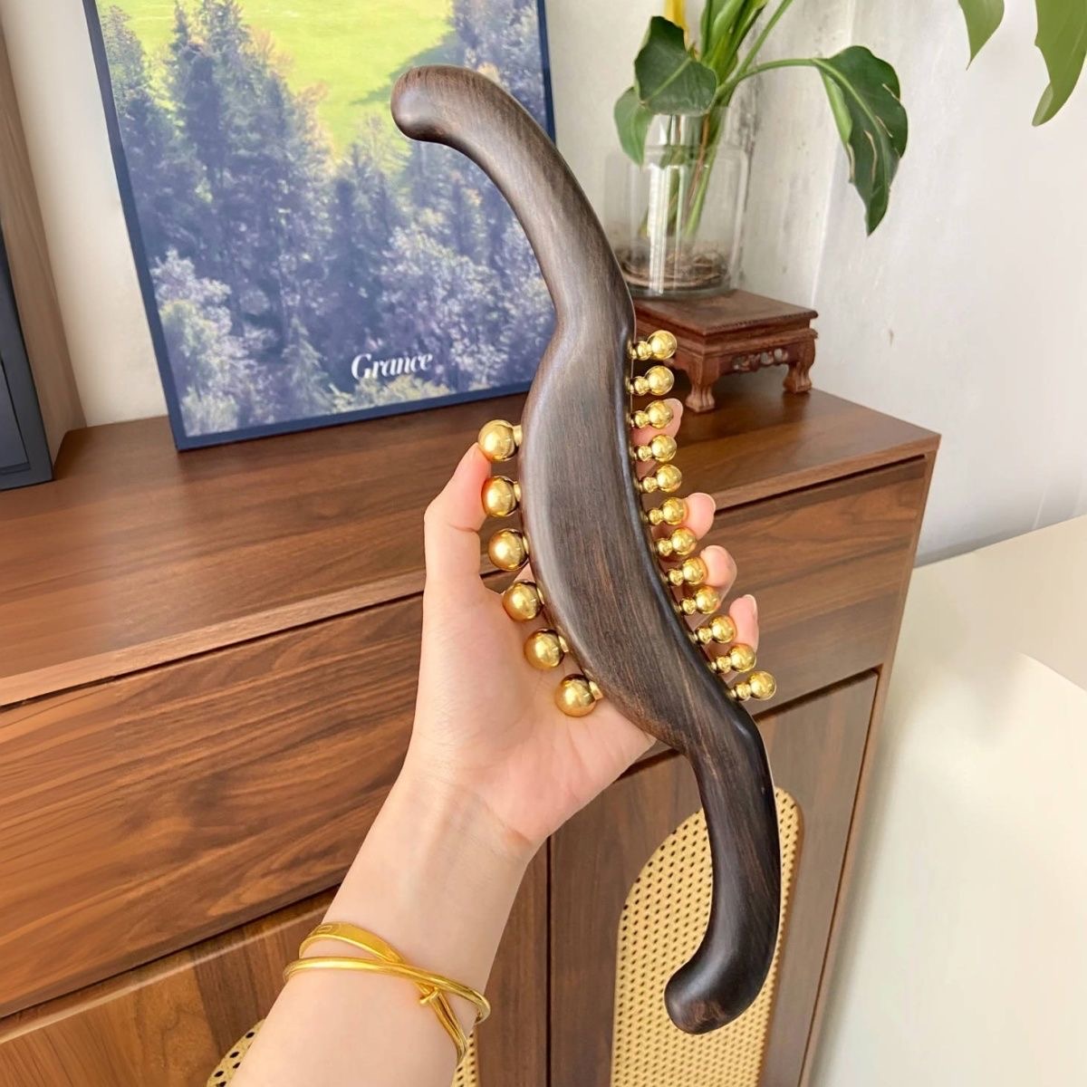 紫光檀木全身通用经络疏通按摩器