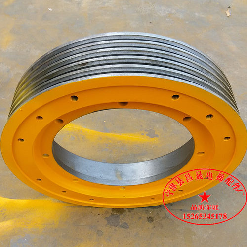 广州日立电梯曳引轮广州永大曳引轮400*5*10WYT沈阳蓝光永磁同步