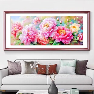 雍容华贵十字绣牡丹花开富贵2025新爆款46色高级感客厅卧室简单