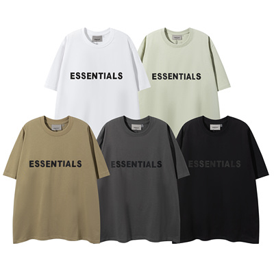 美式潮牌FOG ESSENTIALS字母印花INS款简约纯棉T恤衫宽松圆领短袖